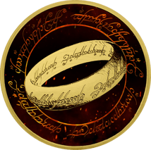 1 Unze Silber Der eine Ring - Herr der Ringe 2021 (Auflage: 100 | coloriert | teilvergoldet)