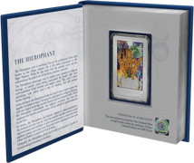 1 Unze Silber Der Hierophant 2022 PP Tarotkarte (Auflage: 2.000 | coloriert | Polierte Platte)