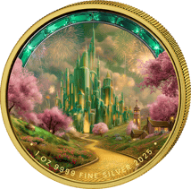 1 Unze Silber Der Zauberer von Oz 2025 (Auflage: 100 | Kristall | teilvergoldet)