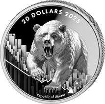 1 Unze Silber Bulle und Bär 2025 (Auflage: 1.000 | Polierte Platte)