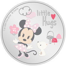 1 Unze Silber Disney Baby Little Hugs Mädchen 2024 (Auflage: 2.024 | Polierte Platte | coloriert)