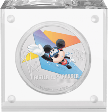 1 Unze Silber Disney Mickey Maus 2020 PP (Auflage: 2.000 | Polierte Platte | coloriert | 2.Motiv)