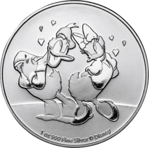 1 Unze Silber Donald und Daisy 2021 (Auflage. 15.000)