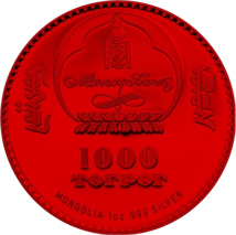 1 Unze Silber Dschingis Khan 2014 (Auflage: 100 | coloriert | gildet)
