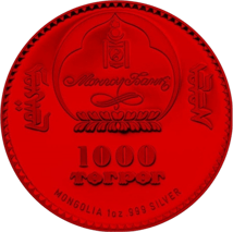 1 Unze Silber Dschingis Khan 2014 (Auflage: 100 | coloriert | gildet)
