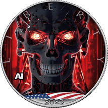 1 Unze Silber Eagle KI - Terminator 2023 (Auflage: 2.500)