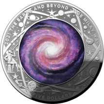 1 Unze Silber Earth and Beyond Die Milchstraße 2021 PP (Auflage: 6.000 | Polierte Platte)
