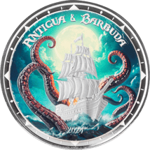 1 Unze Silber EC8 Antigua & Barbuda Rum Runner and Kraken 2024 (Auflage: 500)