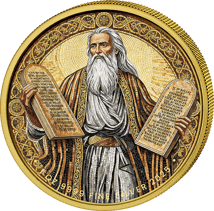 1 Unze Silber Die 10 Gebote 2025 (Auflage: 100 | vergoldet)