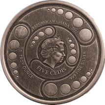 1 Unze Silber Ghana Alien 2022 (Antik Finish | Auflage: 5.000)