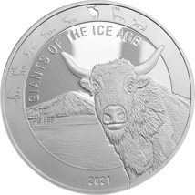 1 Unze Silber Giganten der Eiszeit Auerochse 2021 (Auflage: 15.000)