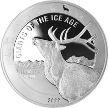 1 Unze Silber Giganten der Eiszeit Rentier 2022 (Auflage: 15.000)
