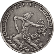 1 Unze Silber Griechische Mythologie Perseus 2024 AF (Auflage: 500 | Antik Finish)