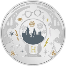 1 Unze Silber Harry Potter Weihnachtsmünze 2021 PP (Auflage: 2.021)