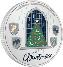 1 Unze Silber Harry Potter Weihnachtsmünze 2022 PP (Auflage: 2.022)