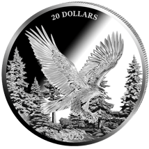 1 Unze Silber Heimische Tiere Steinadler 2025 (Auflage: 5.000 | Polierte Platte)