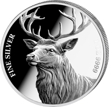 1 Unze Silber Hirsch 2025 (Auflage: 1.000 | Polierte Platte)