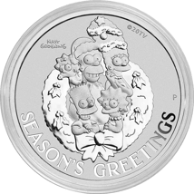 1 Unze Silber Simpsons Weihnachtsgrüße 2022 (Auflage. 15.000)