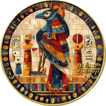 1 Unze Ägypten Auge des Horus 2024 (Auflage: 50 | coloriert | teilvergoldet)