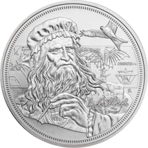 1 Unze Silber Ikone der Inspiration - Da Vinci 2021 (Auflage: 10.000)