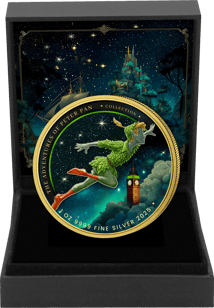 1 Unze Silber Peter Pan 2025 (Auflage: 100 | teilvergoldet)