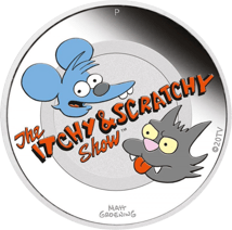 1 Unze Silber Itchy und Scratchy 2021 PP (Auflage: 5.000 | coloriert | Polierte Platte)