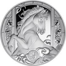 1 Unze Silber Jahr des Pferdes 2026 (Auflage: 888 | Polierte Platte)
