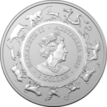1 Unze Silber  RAM Jahr des Hasen 2023 (Auflage: 50.000 | Royal Australia Mint)