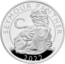 1 Unze Silber Tudor Beasts Seymour Panther 2022 PP (Auflage: 6.000 | Polierte Platte)