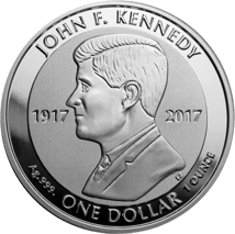 1 Unze Silber John F. Kennedy 2017 (Reverse Proof)
