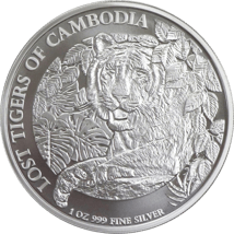 1 Unze Silber Kambodscha Lost Tigers 2023 (Auflage: 10.000)