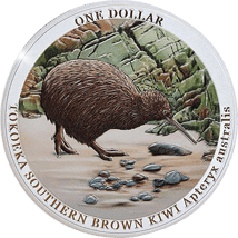 1 Unze Silber Kiwi 2023 PP (Auflage: 2.500 | coloriert | Polierte Platte)