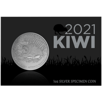 1 Unze Silber Kiwi Specimen Finish 2021 (Auflage: 5.000)
