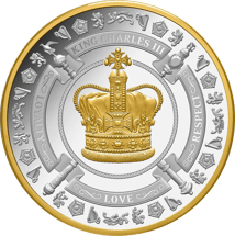 1 Unze Silber Krönung King Charles III. 2023 PP (Auflage 1.000 | Polierte Platte)