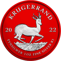 1 Unze Silber Krügerrand Space Red 2022 (Auflage: 100 | coloriert)