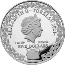 1 Unze Silber Kugelfisch 2021 (Auflage: 10.000 | Territory of Tokelau)