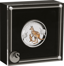 1 Unze Silber Känguru Nugget 2020 PP HR (Auflage: 5.000 | coloriert | High Relief | Polierte Platte)