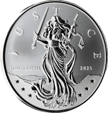 1 Unze Silber Lady Justice 2025 (Auflage: 100.000)