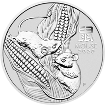 1 Unze Silber Lunar III Maus 2020 (Auflage: 300.000)