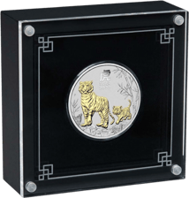 1 Unze Silber Lunar III Tiger 2022 (Auflage: 25.000 | teilvergoldet)
