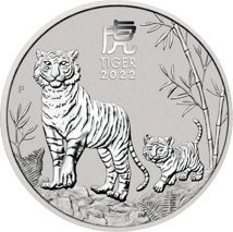 1 Unze Silber Lunar III Tiger 2022 (Auflage: 300.000)