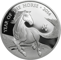 1 Unze Silber Lunar UK Pferd 2014