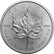1 Unze Silber Maple Leaf 2015