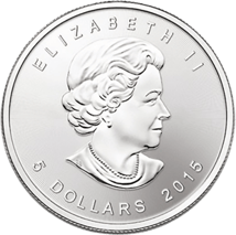 1 Unze Silber Maple Leaf 2015