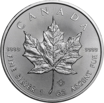 1 Unze Silber Maple Leaf 2020