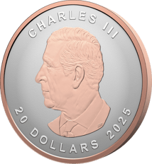 1 Unze Silber Maple Leaf 2025 (Auflage: 8.500 | High Relief | teilvergoldet | Reverse Proof)