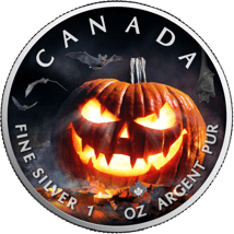 1 Unze Silber Maple Leaf Halloween - Kürbis 2022 (Auflage: 999 | coloriert)