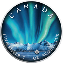 1 Unze Silber Maple Leaf Polarlichter 2020 (Auflage:999 | coloriert | Motiv 1/6)
