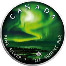 1 Unze Silber Maple Leaf Polarlichter 2020 (Auflage:999 | coloriert | Motiv 2/6)