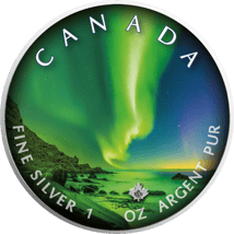 1 Unze Silber Maple Leaf Polarlichter 2020 (Auflage: 999 | coloriert | Motiv 6/6)